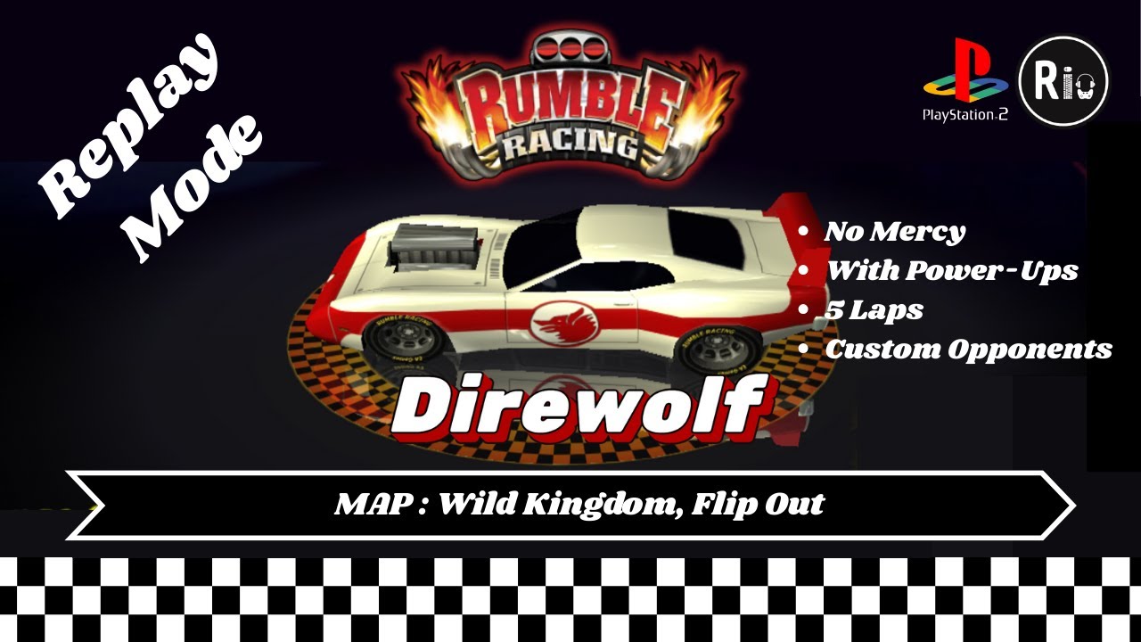 Rumble Racing PS2 Gameplay | Direwolf (Elite) – 2 Map Ganas (No Mercy + Power-Ups) | Request #35