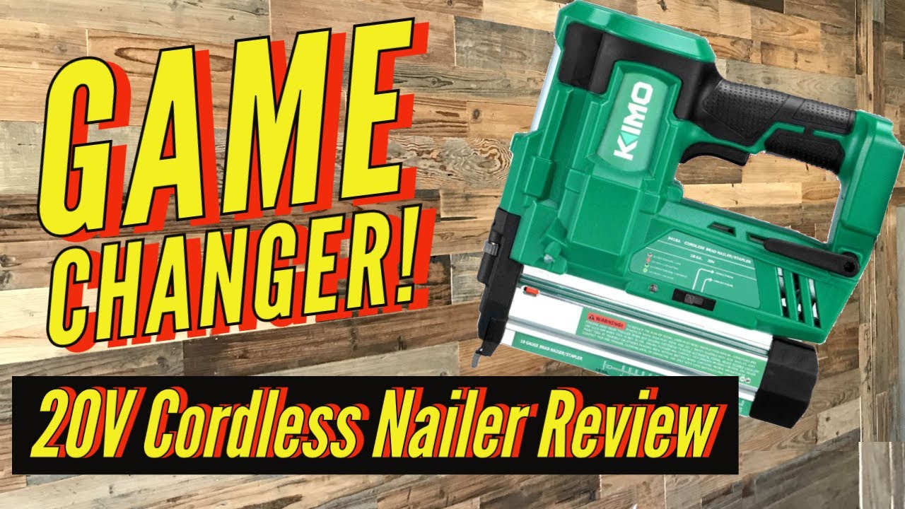 Kimo 20v 18 Gauge Cordless Brad Nailer/Stapler Review Better Than Ryobi Craftsman Porter Cable?