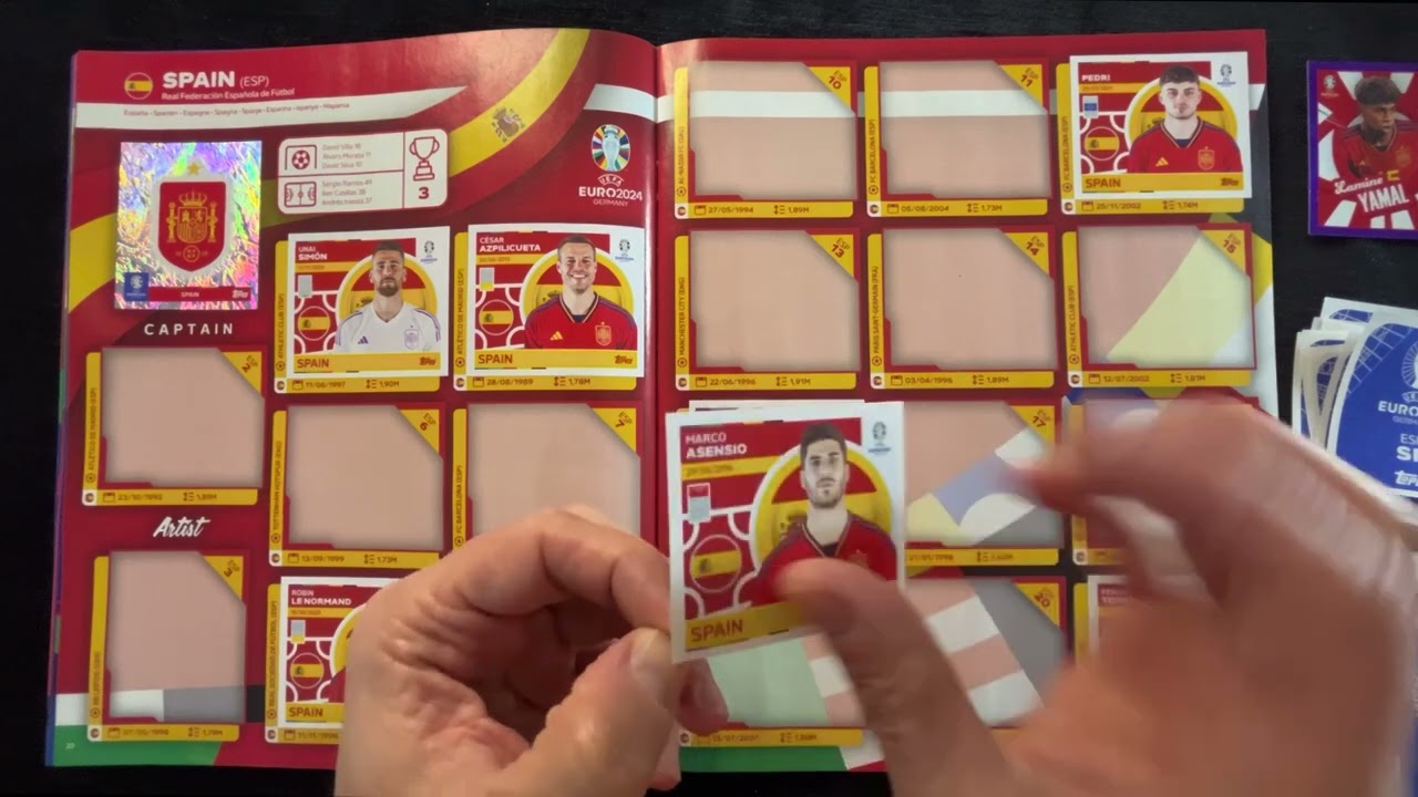A Surprise Blue Parallel! and Rodri Signed! UEFA Euro 2024 Sticker Album Completion Part 4 