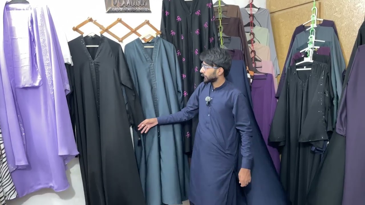 BEST PREMIUM QUALITY ABAYA BLACK ND GREENISH MAAZ ABBAYA’S COLLECTION 03336998576
