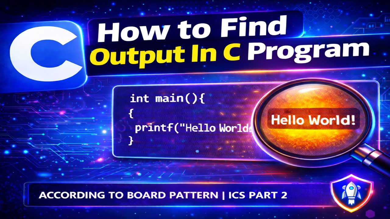 How to Find Output in C Program | ICS Part-2 Computer Science | Important Short Answers | 12th Class