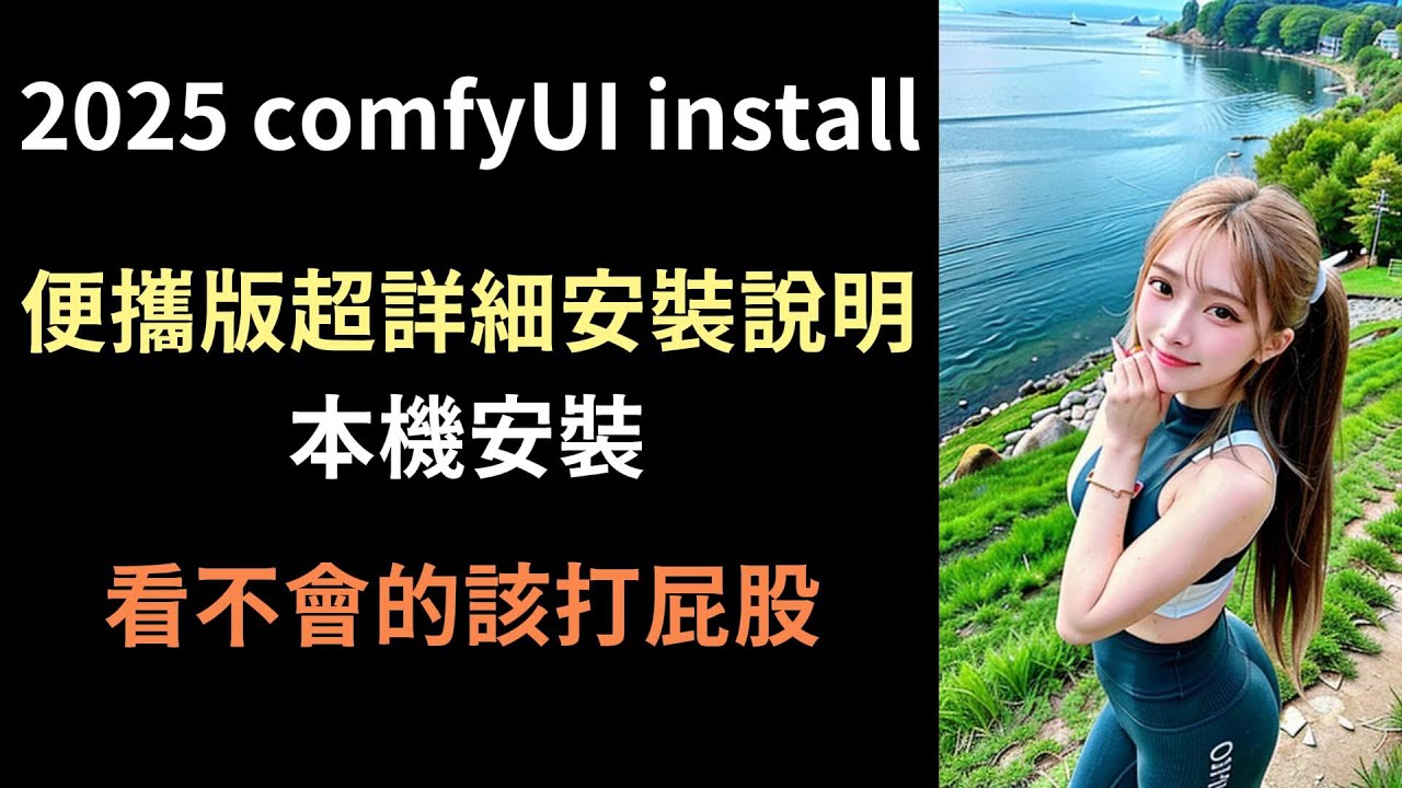 2025 ComfyUI portable install 便攜版本機安裝教學。一步一步教學，一定學得會。