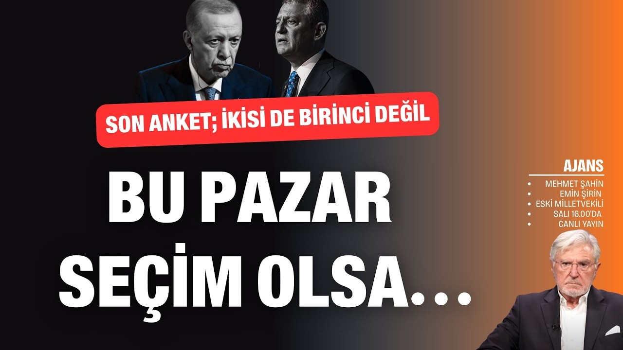 Bu pazar seçim olsa... İkisi de birinci değil | Emin Şirin #Ajans'ın konuğu