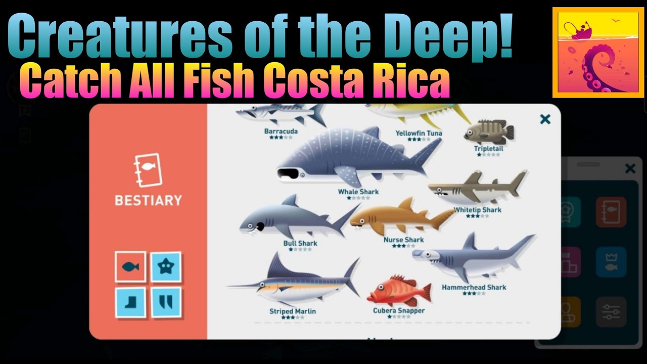 CATCH ALL FISH IN 5 MINUTES COSTA RICA - CREATURES OF THE DEEP FISHING❗