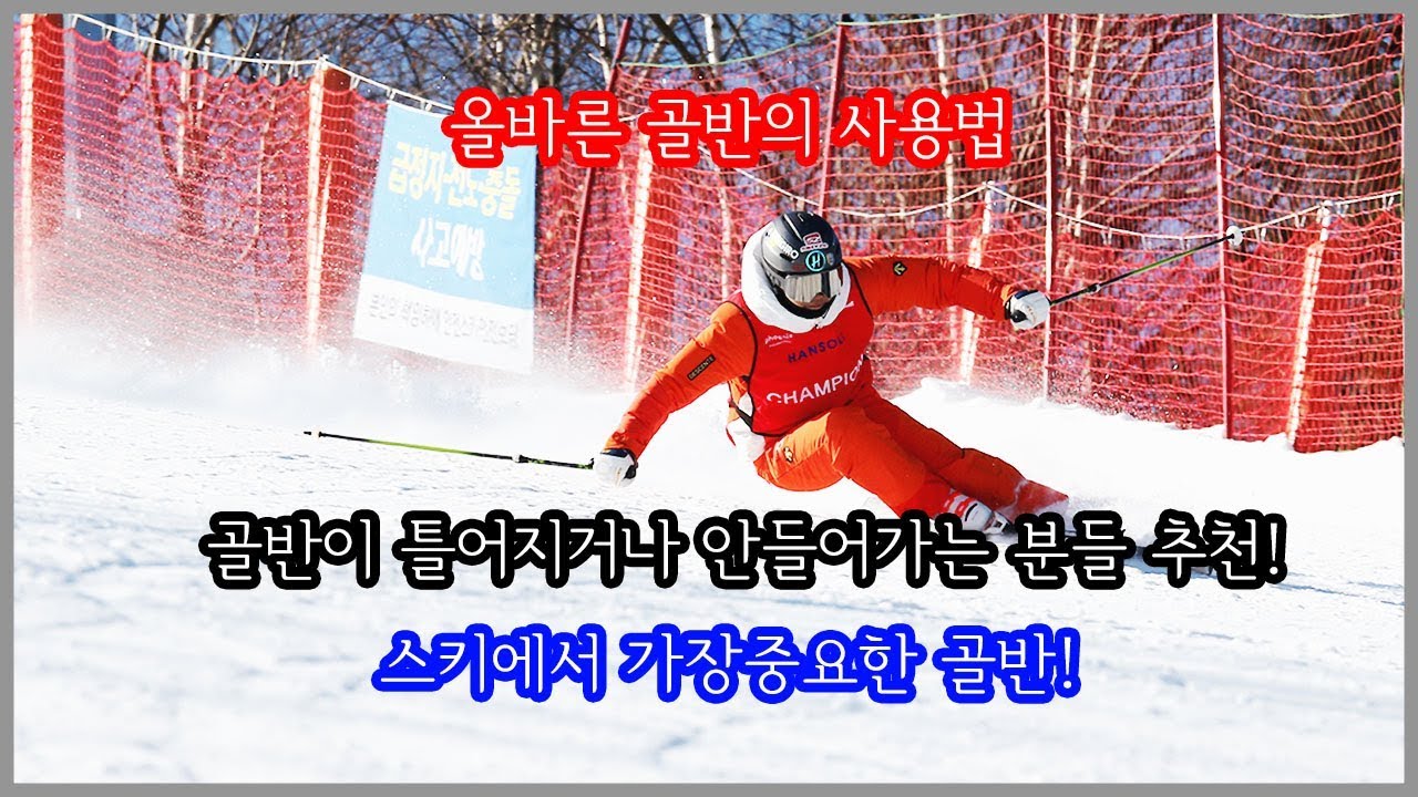 #스키 #카빙 #ski  카빙에서의 올바른 골반사용