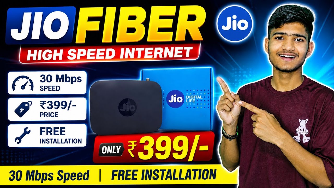 Jio Fiber 399 Plan Full Details 🔥 30 Mbps Speed | Free Installation | Best Plan 2026 | jio fiber