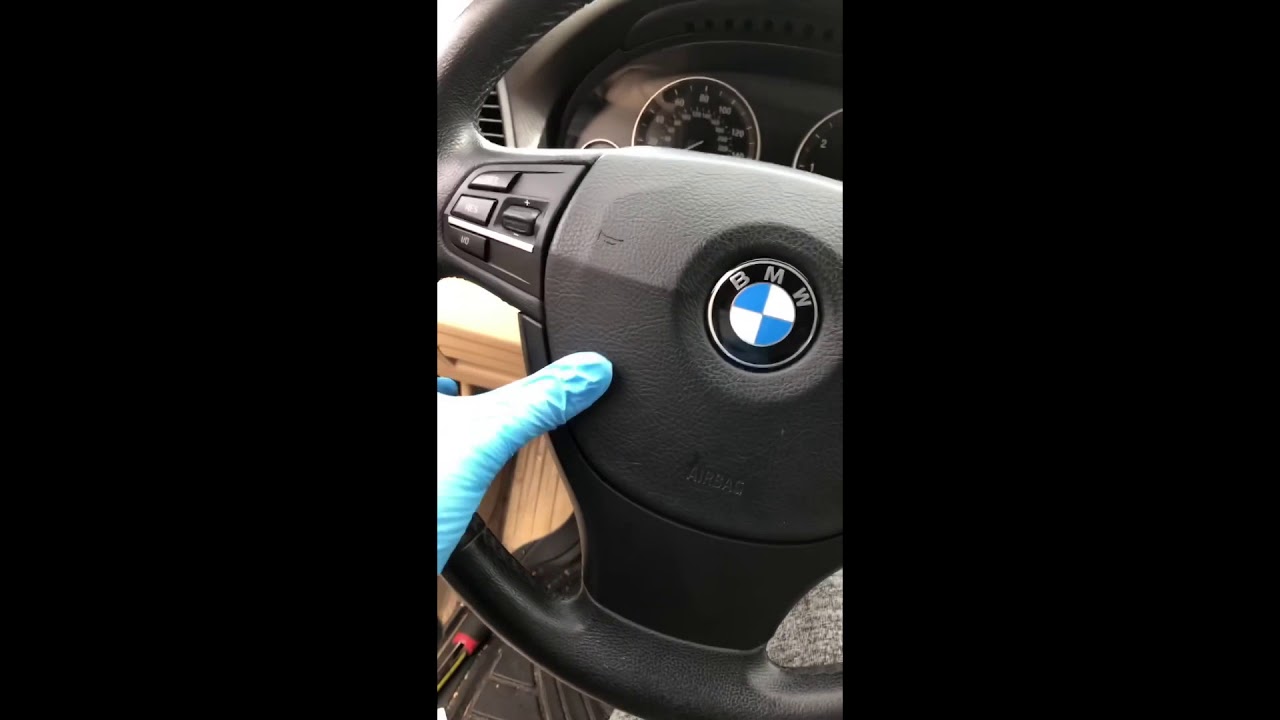 BMW F10 model clock spring removal 5 series 2011-2016