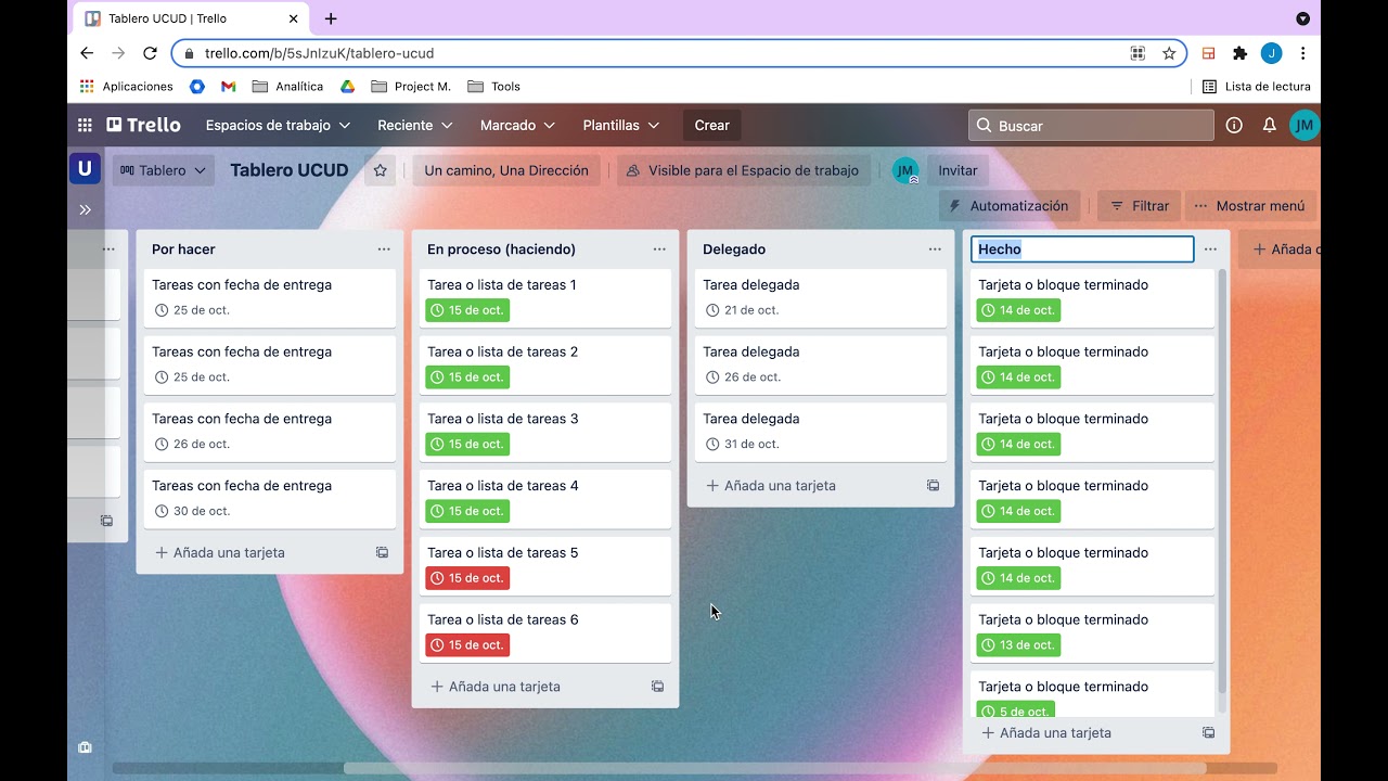 Cómo usar el método kanban con trello