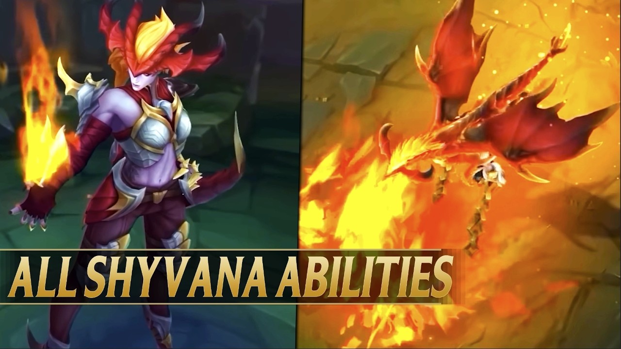 SHYVANA REWORK ABILITIES GAMEPLAY REVEAL - League of Legends