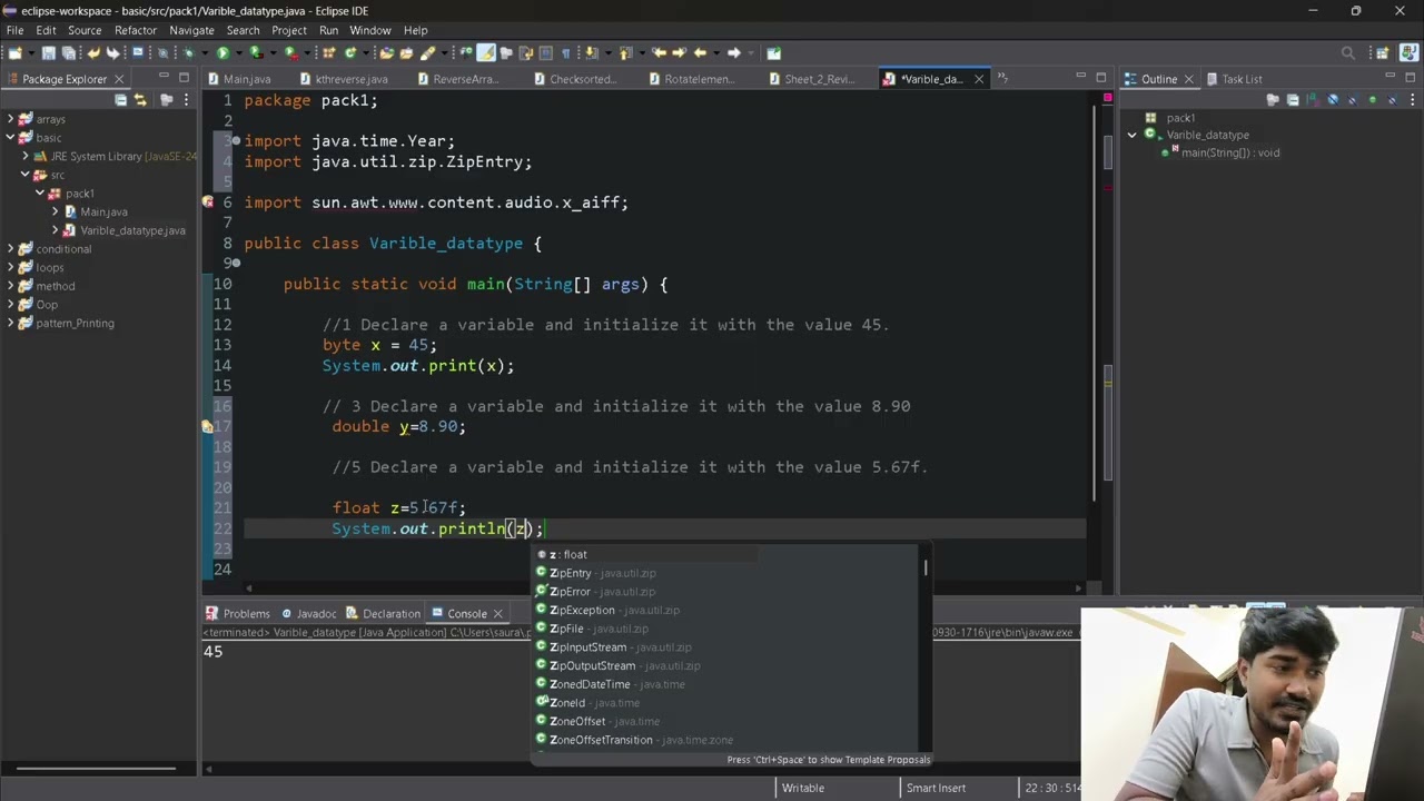 variable and data type coding part | implementation of variable and data type @ApnaCollegeOfficial 