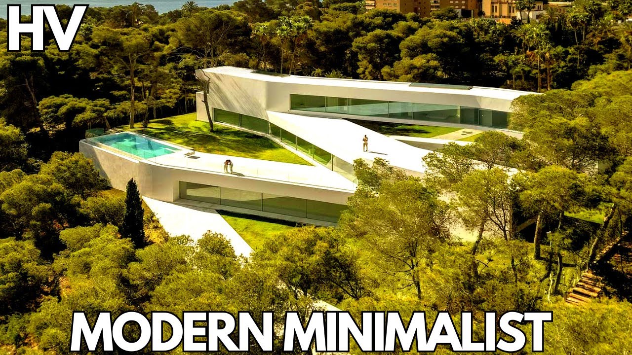 A minimalist house with limitless courtyards [Silent Tour]
