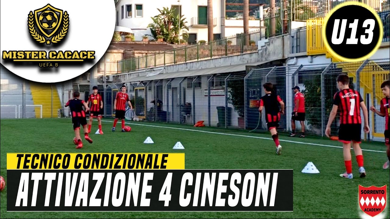 ALLENAMENTO ESORDIENTI: ATTIVAZIONE 4 CINESONI | SCUOLA CALCIO