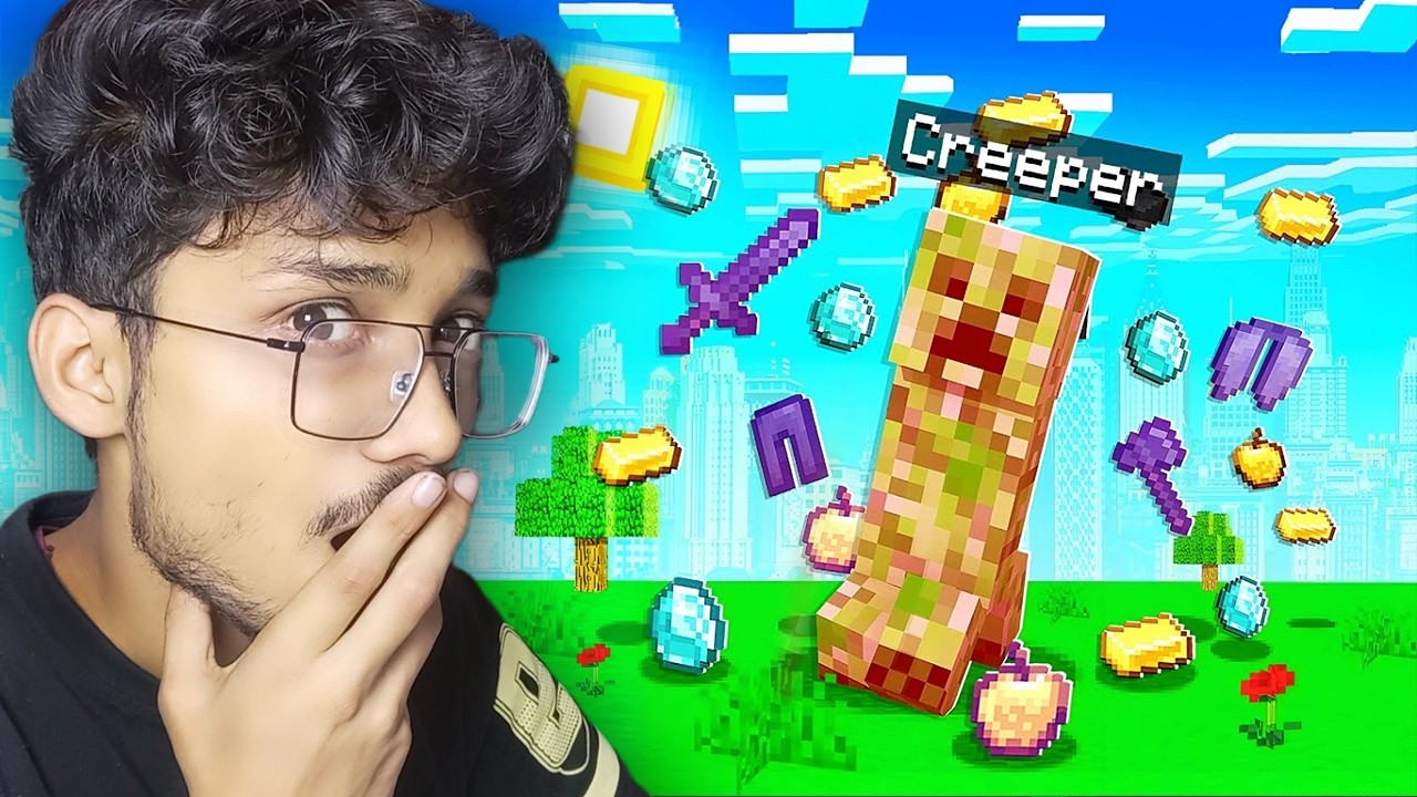MINECRAFT BUT MOB DROP OP LOOTS !