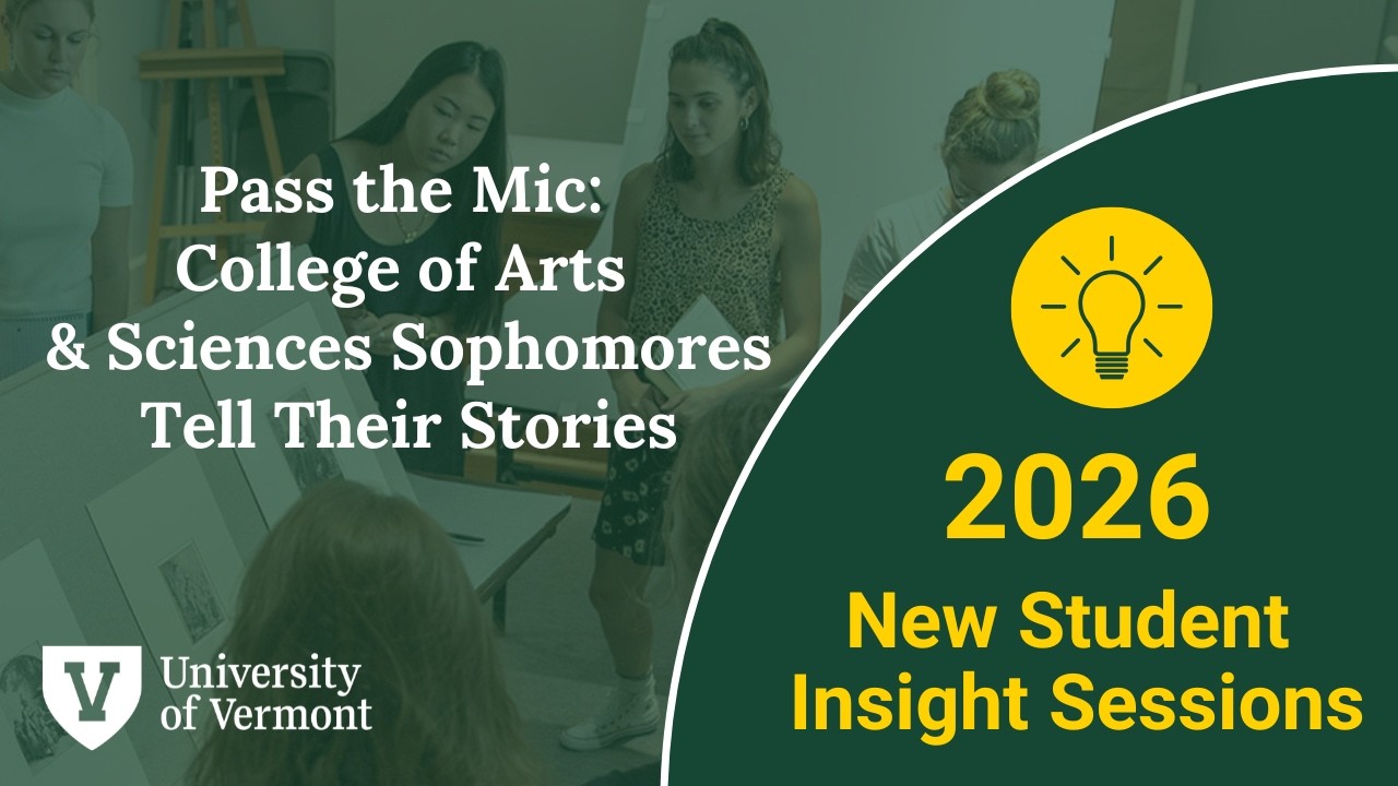 Pass the Mic: College of Arts & Sciences Sophomores Tell Their Stories