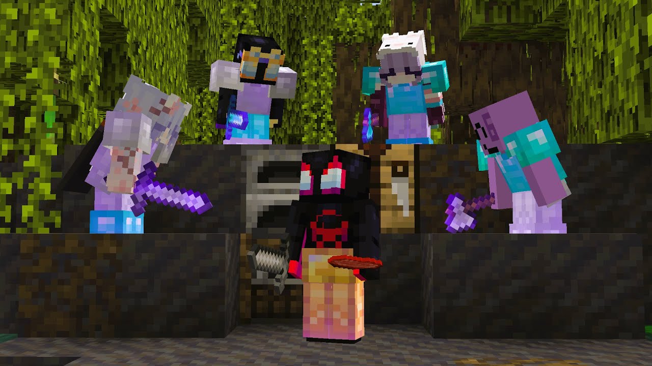 Minecraft Speedrunner VS 4 Hunters FINALE