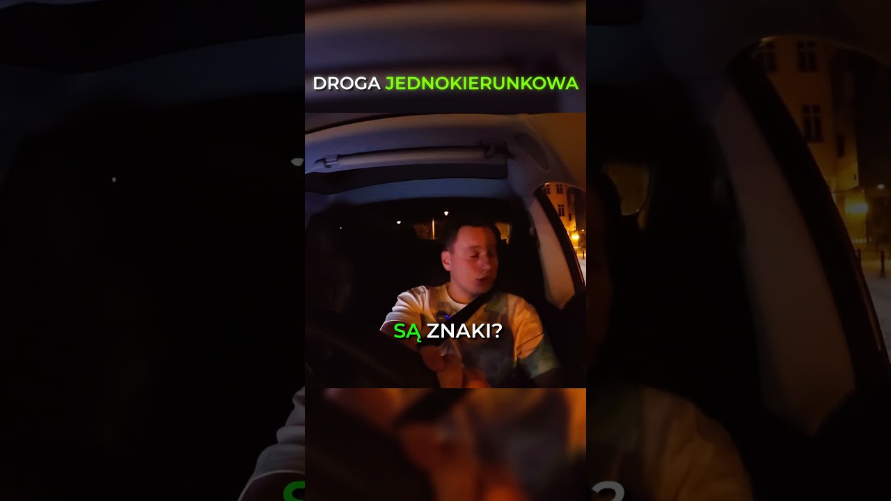Ja to mam szczęście do ludzi jeżdżących pod prąd 🙃. #taxi #uber #bolt #taxidriver #polska