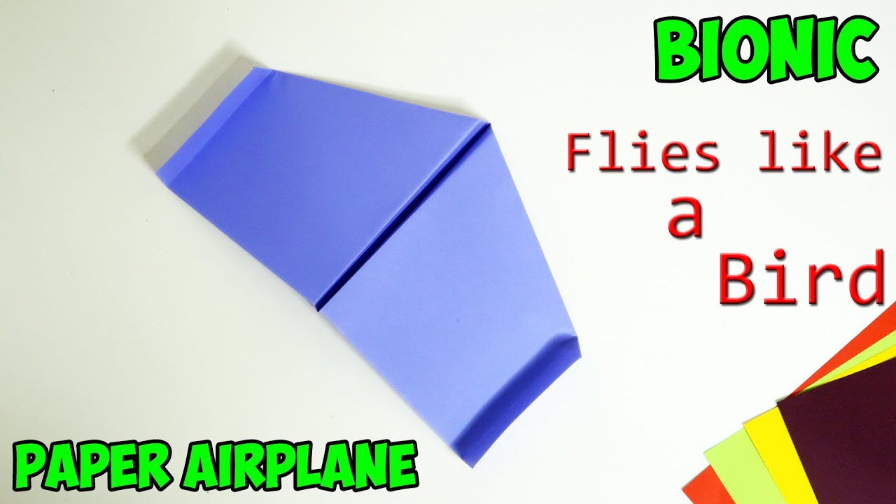 How to make a Bionic Paper Airplane that Flies like a Bird || EASY || Paper Plane