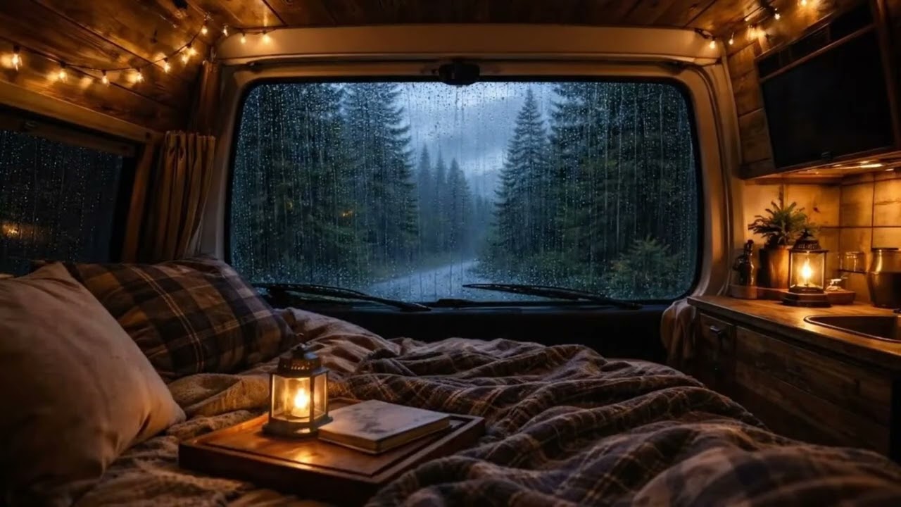 Maximum Rain Impact on the Campervan | Loud, Deep Sleep Ambience UHD