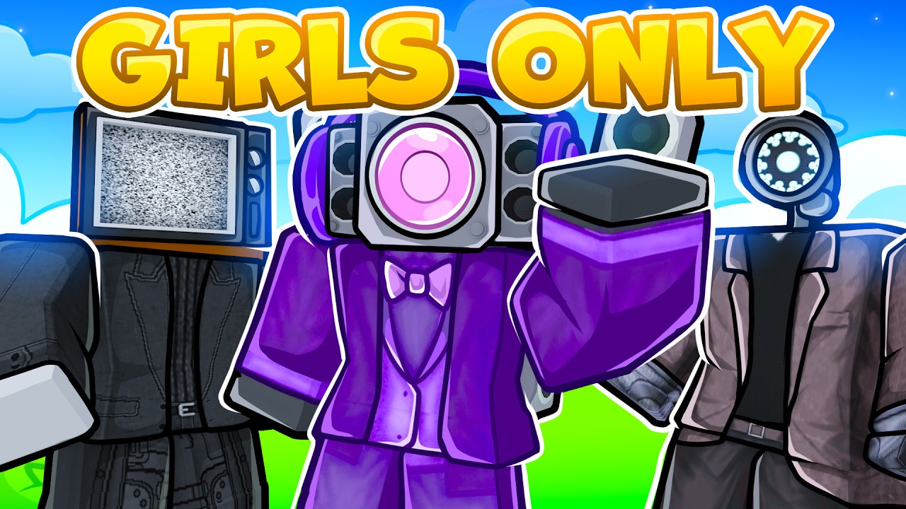 Using GIRL UNITS ONLY in Toilet Tower Defense