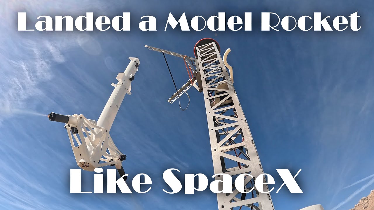 Посадка модели ракеты, как у SpaceX
