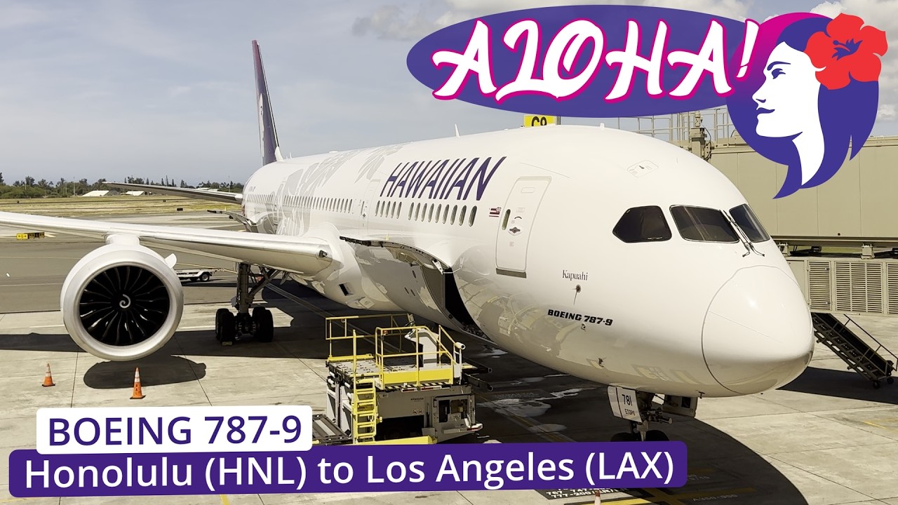Hawaiian Airlines NEW Boeing 787 Dreamliner Economy Class Review | Honolulu to Los Angeles
