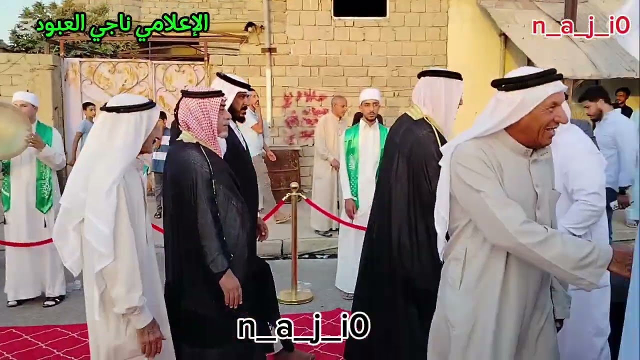 مراسيم استقبال الوفودوزير الثقافة معاون رئيس مجلس المحافظةوالشيخ عذال المنصور والشيخ محمود 