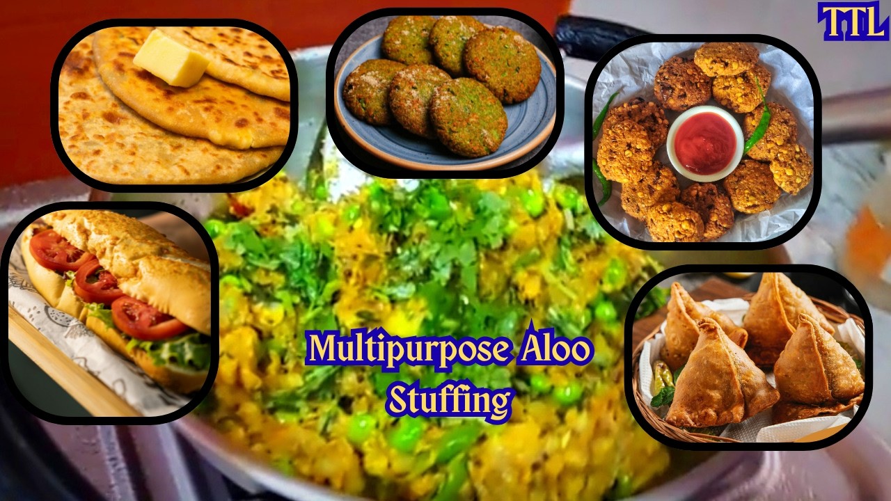 Potato Stuffing Recipe For Multiple Uses ||आलू की इस Tasty Stuffing के साथ बनाईए ढ़ेरो Recipes तुरंत