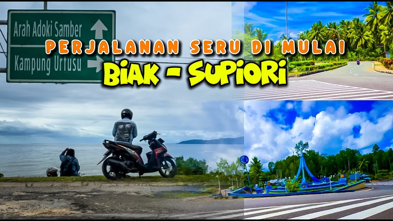 Biak-Supiori || perjalanan seru di mulai || Lewati jalur Biak Barat || Banyak tempat-tempat menarik