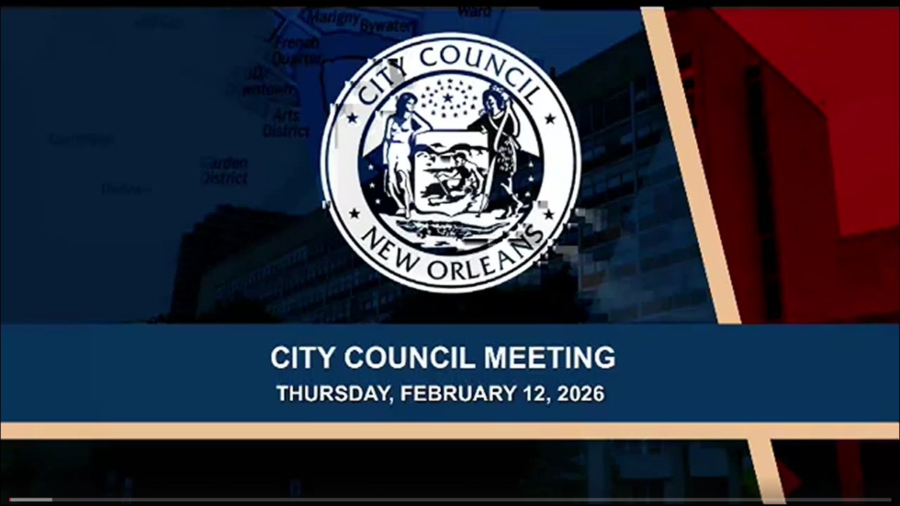 New Orleans City Council Regular Meeting 2/12/2026