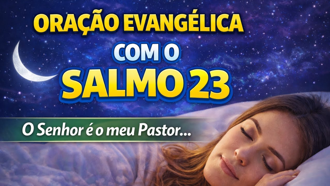 ORAÇÃO DA NOITE COM O SALMO 23 | Durma em Paz Confiando no Senhor