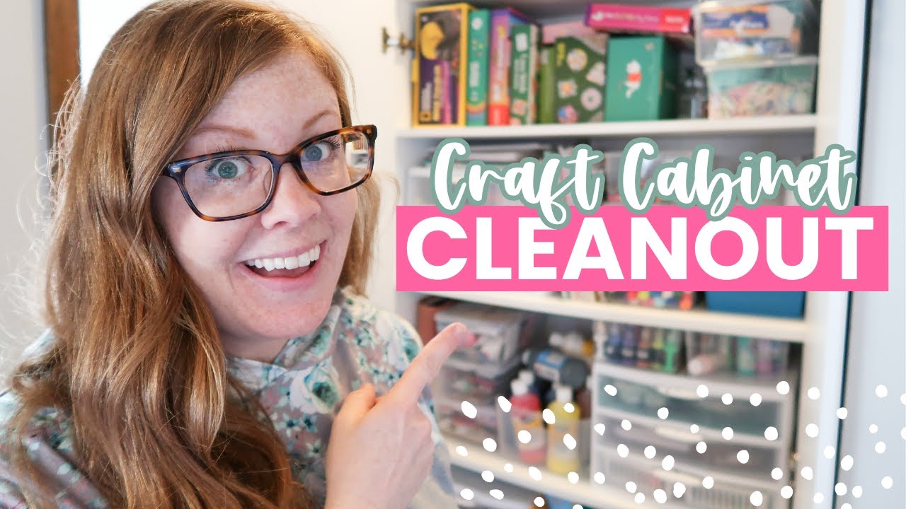 I Wanted to Quit 5 Minutes In! 🤪 || MAJOR CRAFT CABINET DECLUTTER + ORGANIZATION