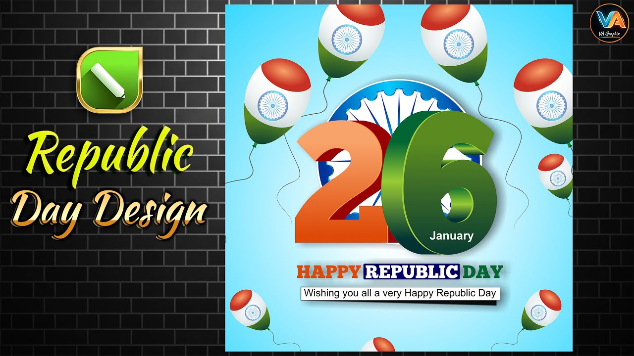 Republic Day 2026 Graphic Design in CorelDRAW | Indian Flag Poster