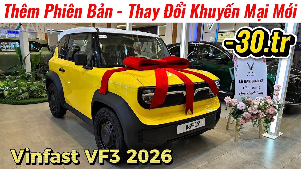 ✅Thay Đổi Giá Xe Vinfast VF3 Lăn Bánh Các Phiên Bản | Xe Điện Mini Thay Xe Máy | Giá Xe Việt