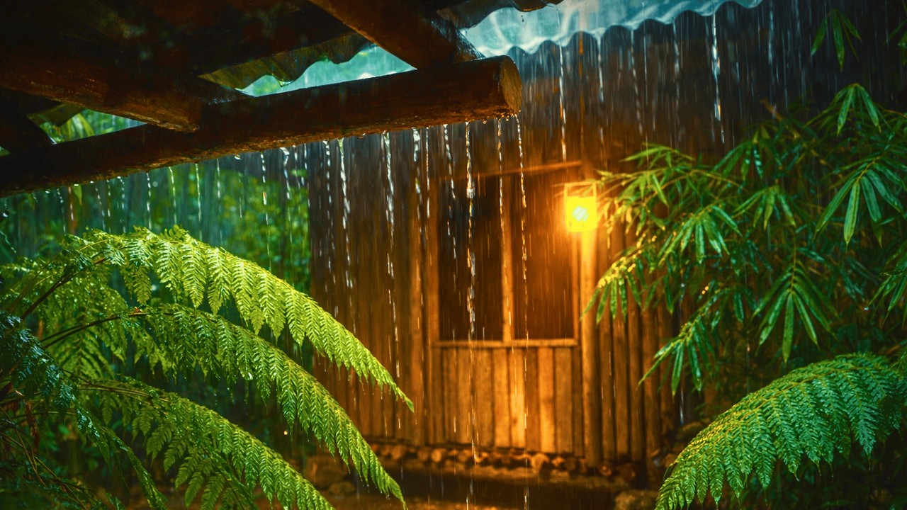 Barulho de Chuva Relaxante para Paz Interior | Som de Chuva no Telhado para Relaxar Profundamente