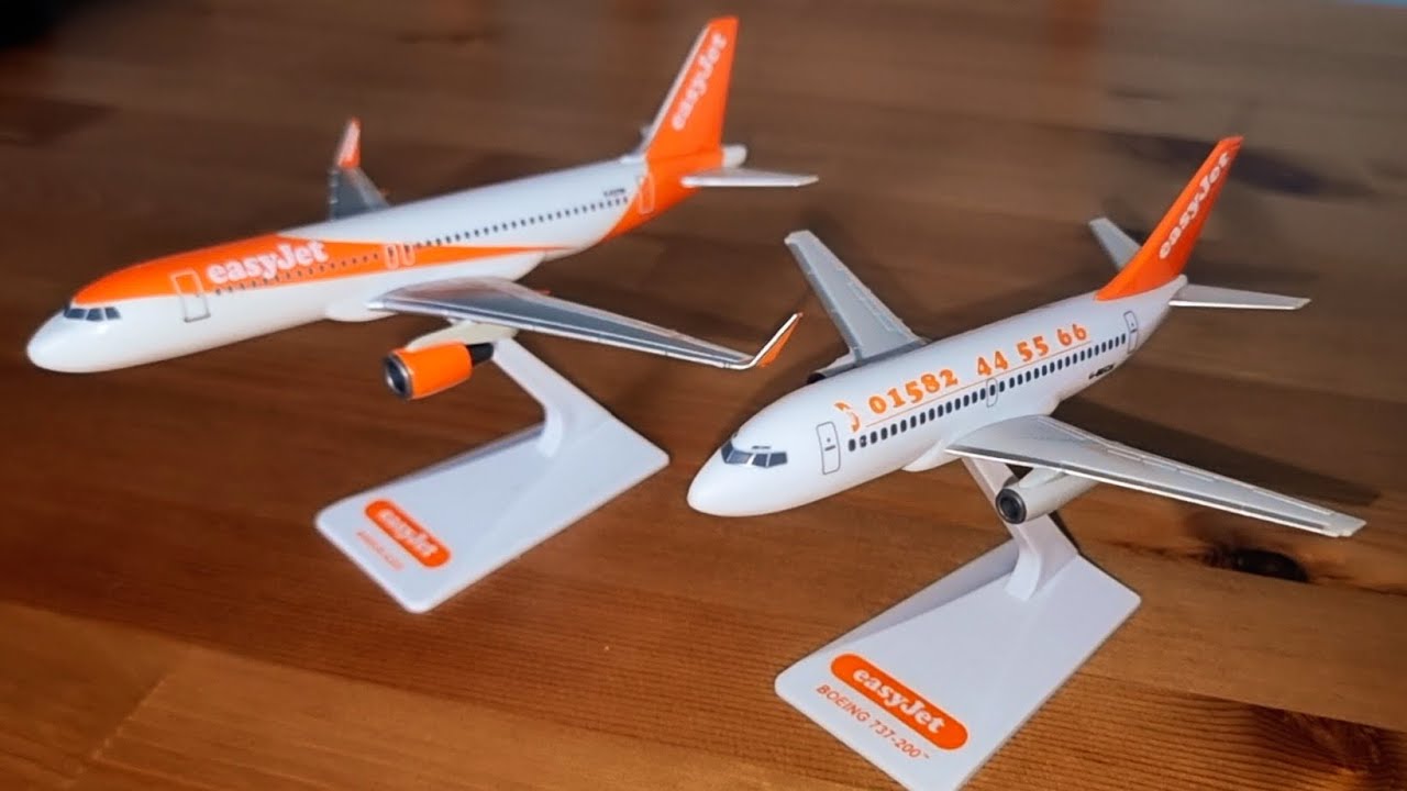Easyjet A320 and 737 200 Premier Planes Model Aircraft Review