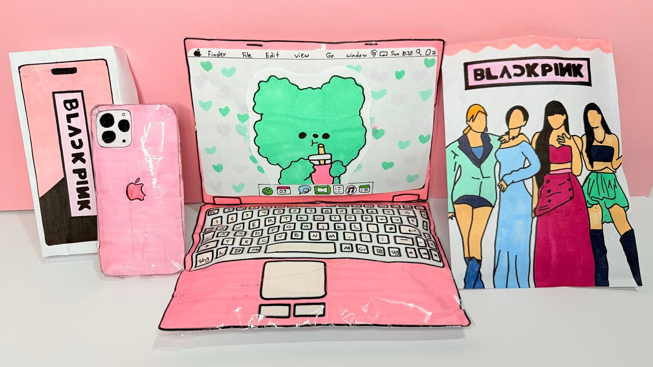 Blackpink blind bag + paper IPHONE 16 and Mcbook pro unboxing| Asmr blind bag opening