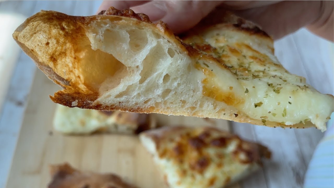 Homemade pizza dough for personal pizza 8-9 inch (includes par-baking &  high-hydration dough)