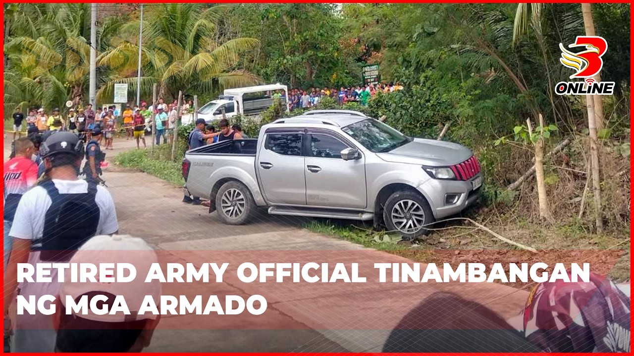 Retired army official tinambangan ng mga armado