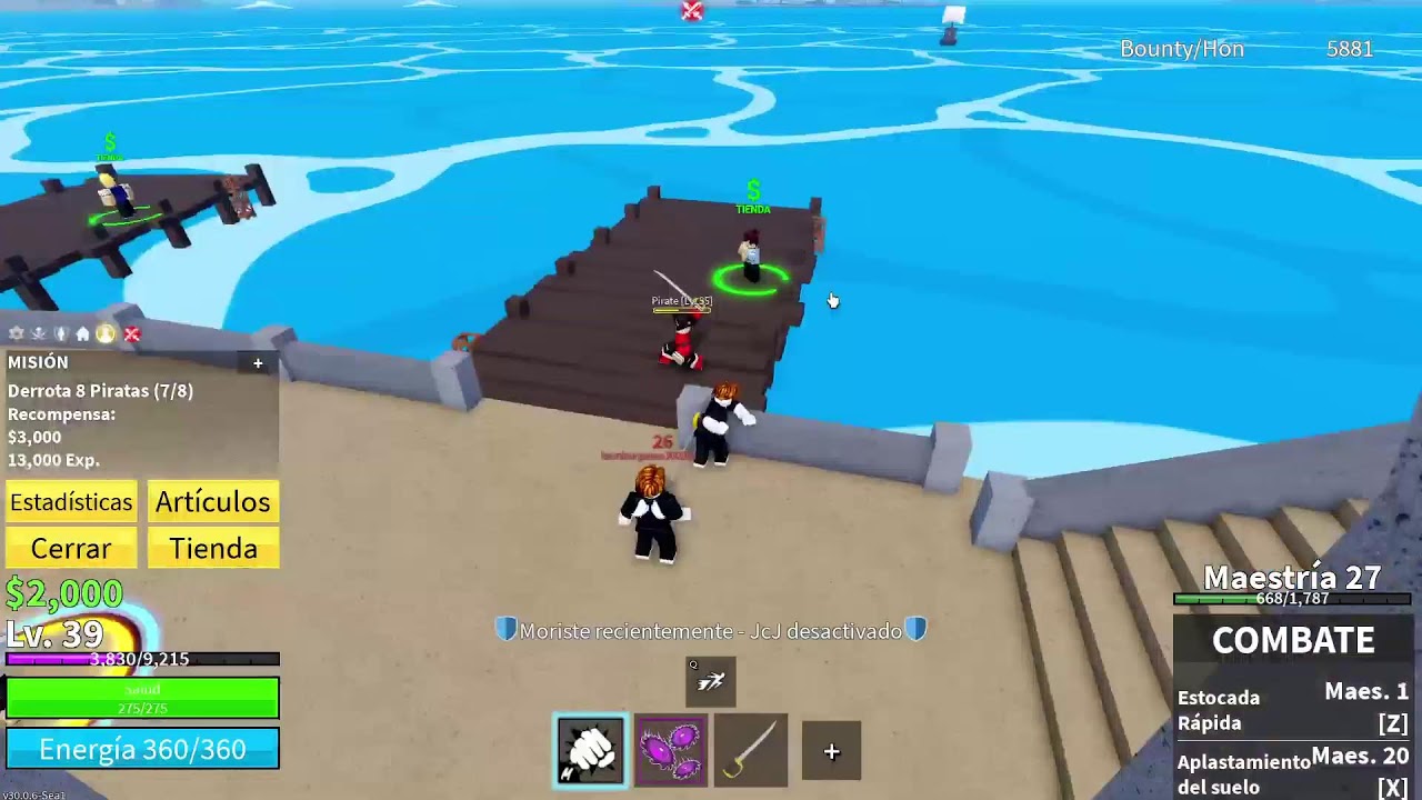 ¡¡Blox Fruits PRIMERA PARTE!! (Utilizo otra cuenta por que avance en mi primaria)