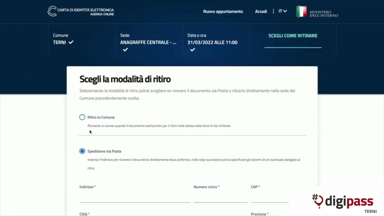 Digipass - Tutorial Carta di identità elettronica