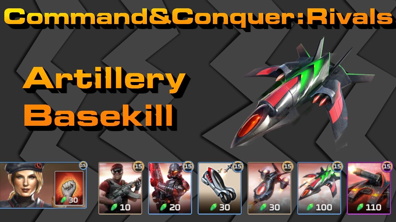 C&C Rivals: Artillery Basekills!