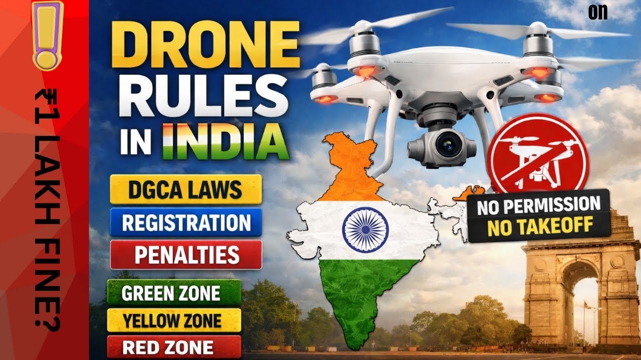 Drone Rules in India Explained | Latest DGCA Laws, Registration & Penalties #dgca  #dronelawsinindia