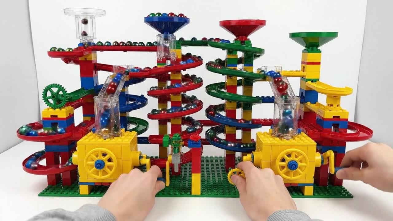 Assembling the Ball Drop Track on a Spiral Bar