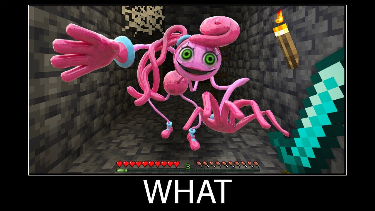 Minecraft wait what meme part 147 realistic minecraft mommy long legs