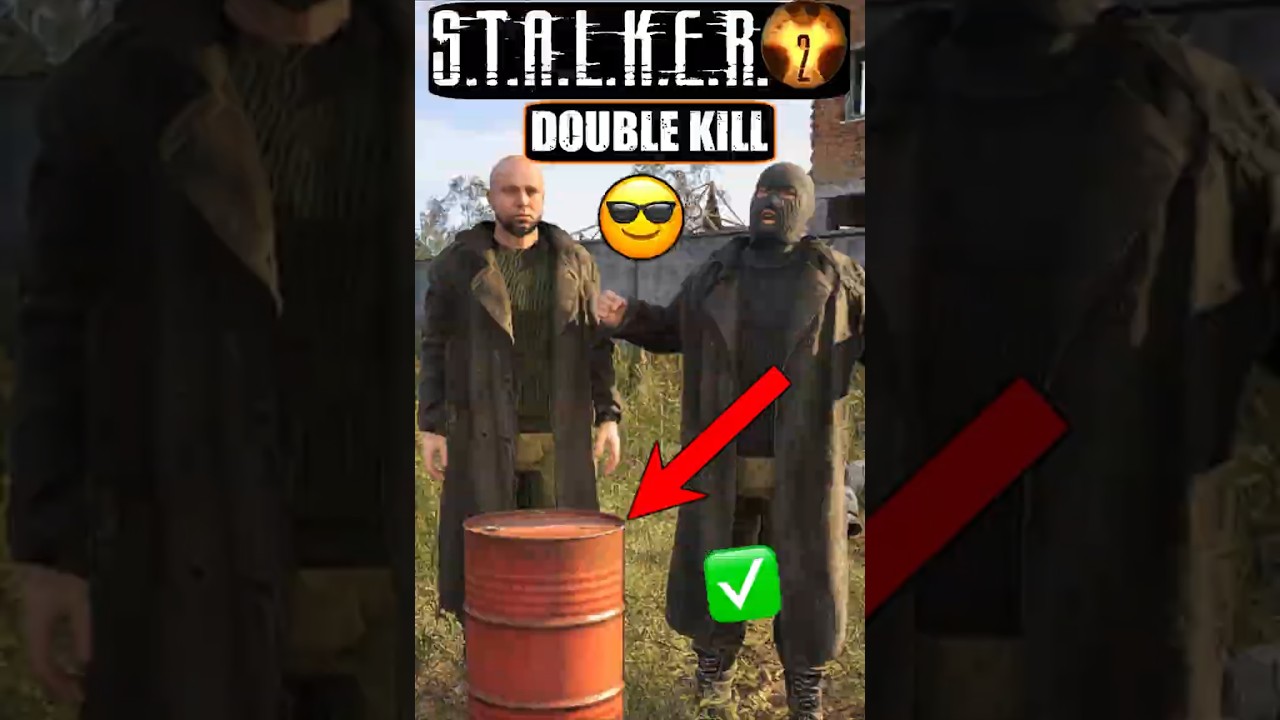 ☢️ STALKER 2: 1 Shot, 2 Kills 💯 Every Way to Do It #Shorts #Stalker2 #games