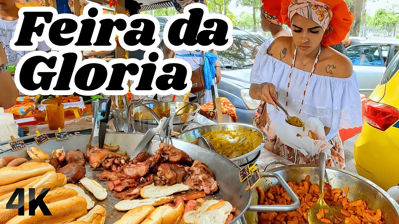 🇧🇷 Полный тур «Feira da Glória» в Рио-де-Жанейро. Много еды и веселья!