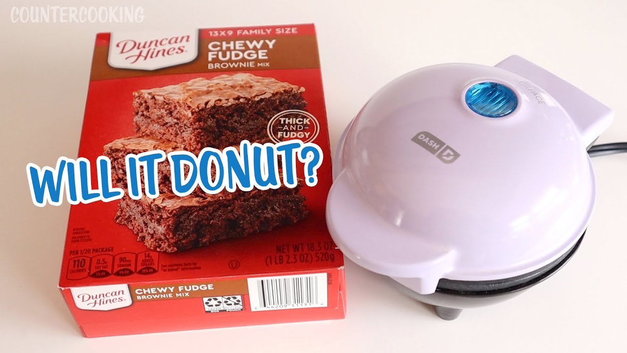 Will It Donut? Chewy Fudge Brownie Donuts 👩‍🍳 Dash Personal Donut Maker