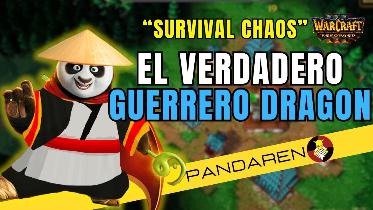 El GUERRERO DRAGON!!!! | Warcraft 3 Survival Chaos (PANDAREN)
