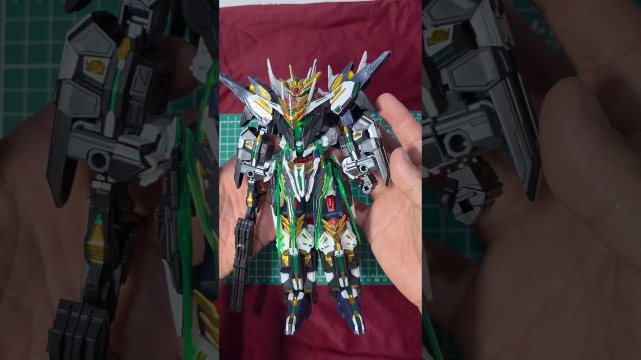 Transform gundam sdw heroes qan t #gundam #build #gunpla #videoshort #shorts #transformation