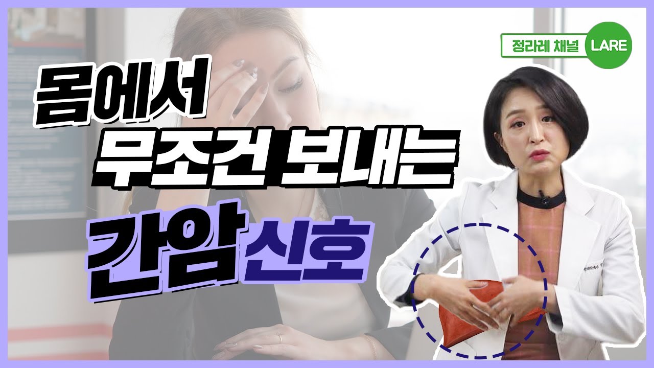간암 초기증상 한번쯤은 꼭 확인하세요. 내 몸이 보내는 간암신호  [정라레]